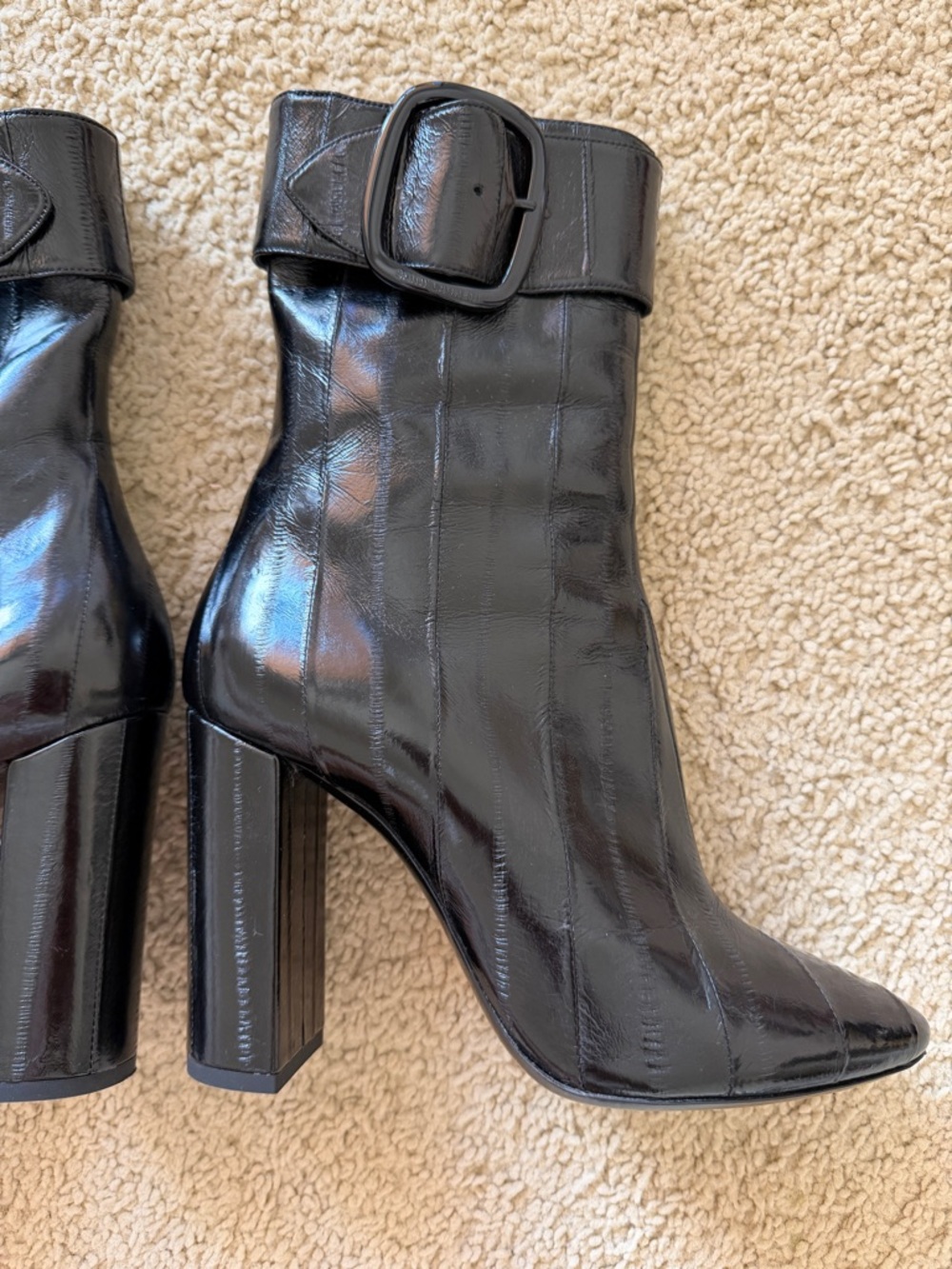 Saint Laurent Joplin Eel Leather Boots - Picture 5 of 10
